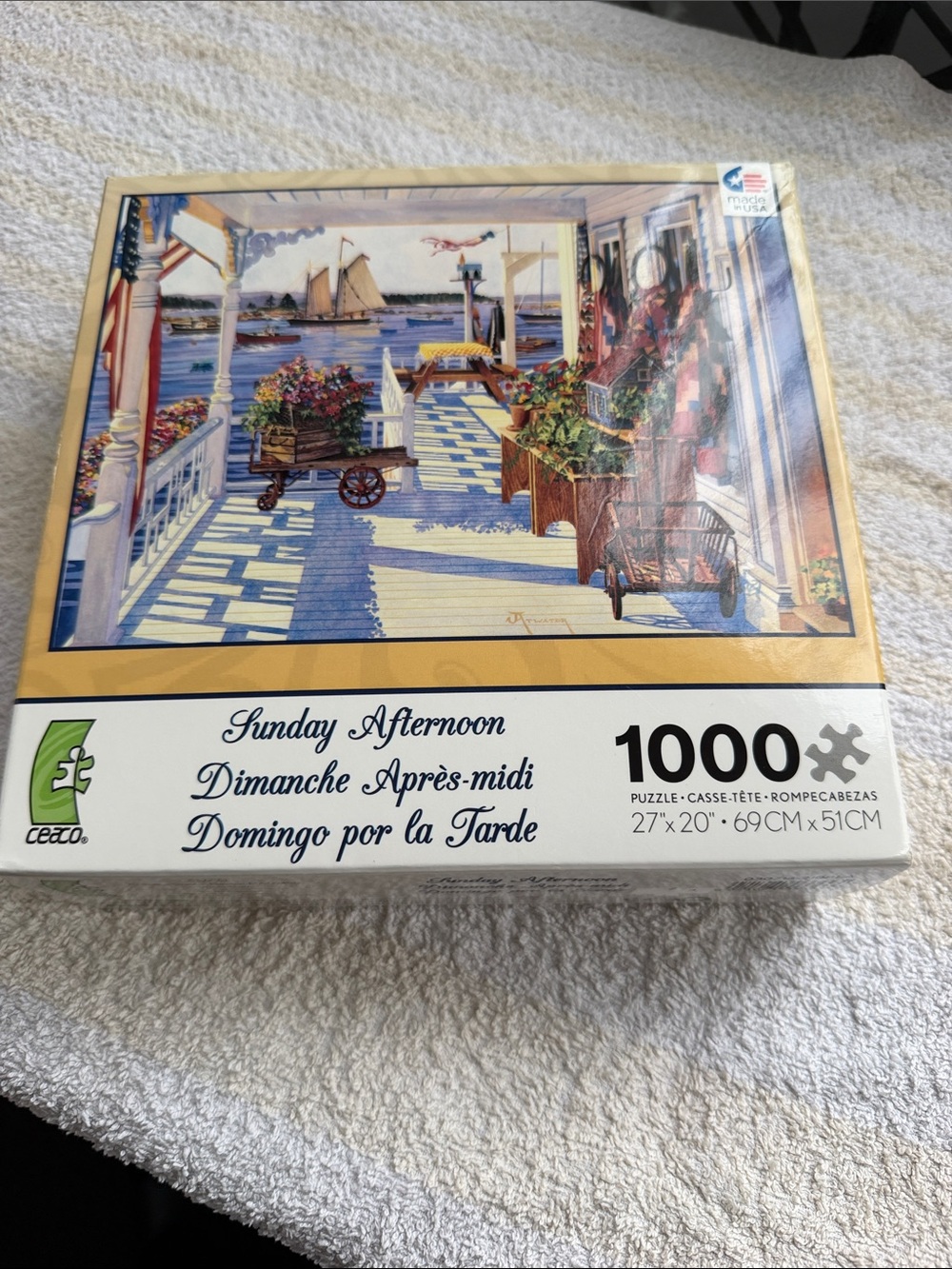 Ceaco Sunday Afternoon 1000 Piece Jigsaw Puzzle 27" x 20" Landscapes